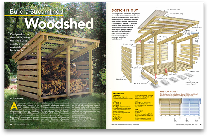 Build a Streamlined Woodshed