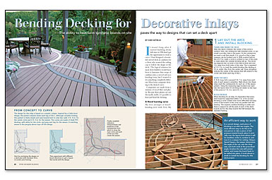 Bending Decking for Decorative Inlays