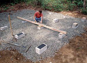 A Firm Foundation for a Backyard Shed - Fine Homebuilding